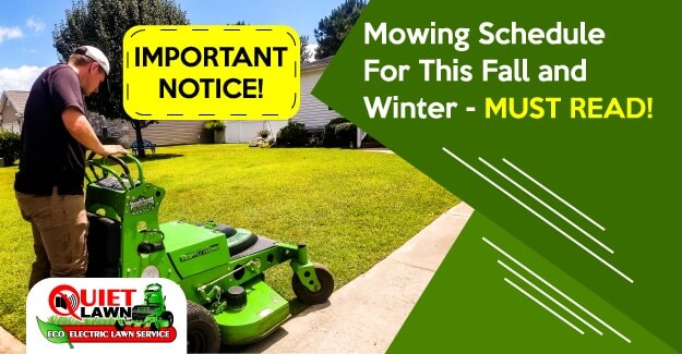 Mowing Schedule in Winter and Summer